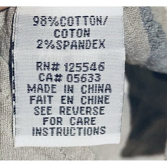 Habitat Top Womens Large Gray Sand Striped Toggle Buttons Tunic Gauzy Lagenlook - Picture 6 of 8